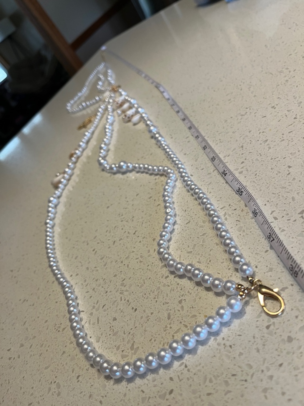 Pearl & Shell Multi-Strand Waist Chain‎ Belt - Picture 7 of 11